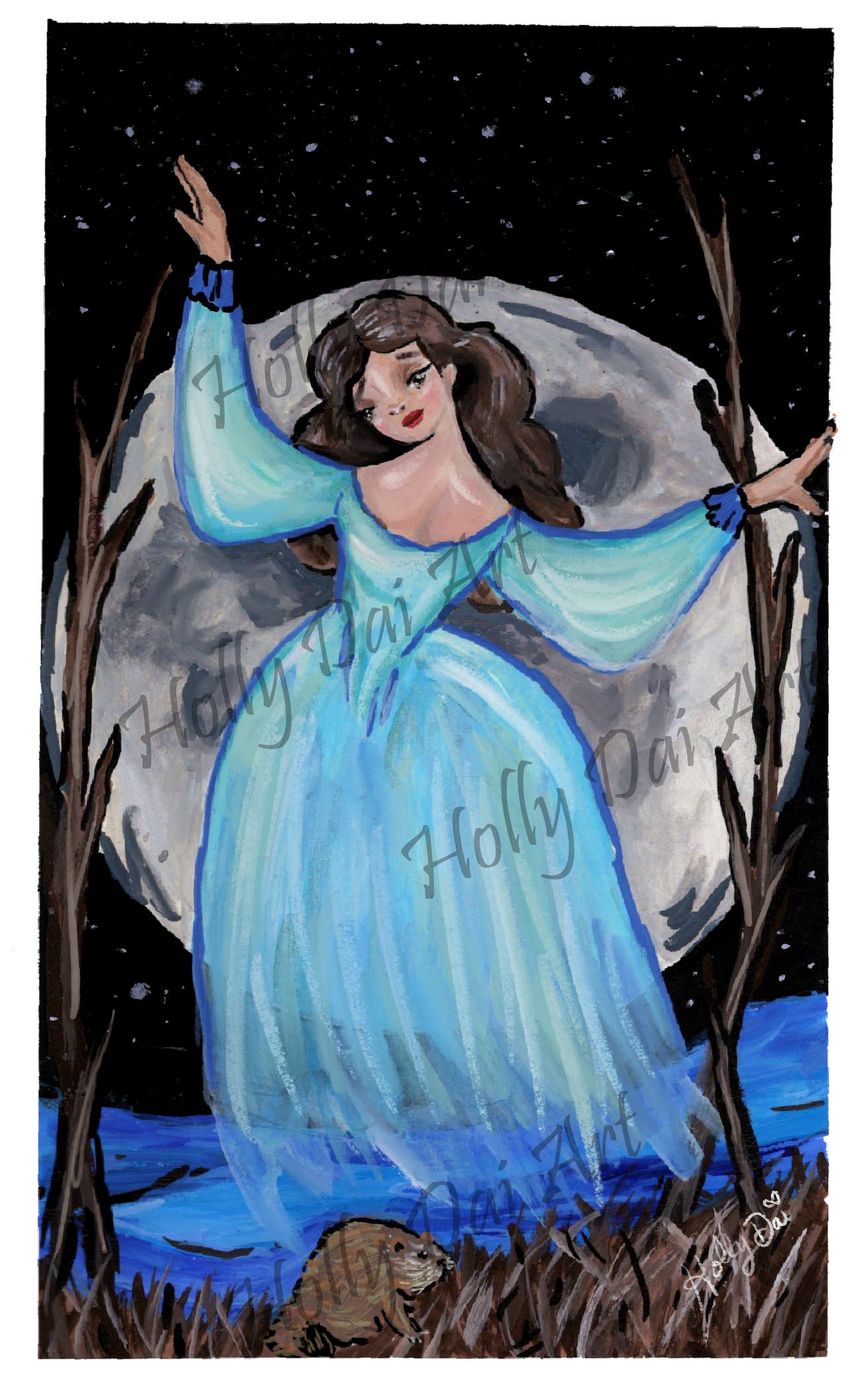 Beaver Moon Print