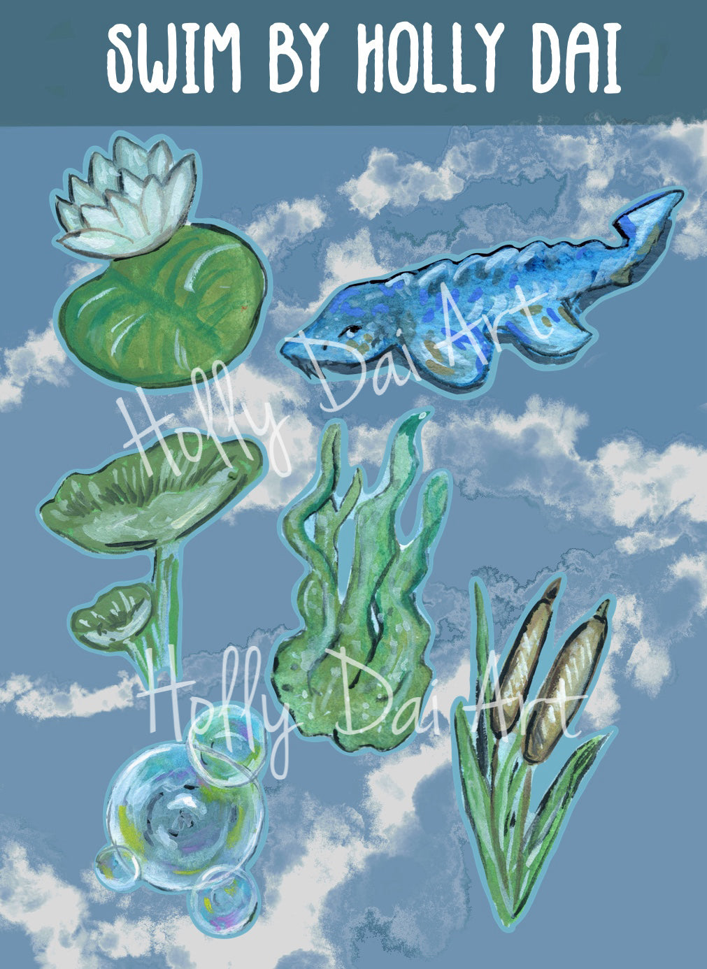 Swim Sticker Sheet