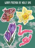 Worm Friends Sticker Sheet