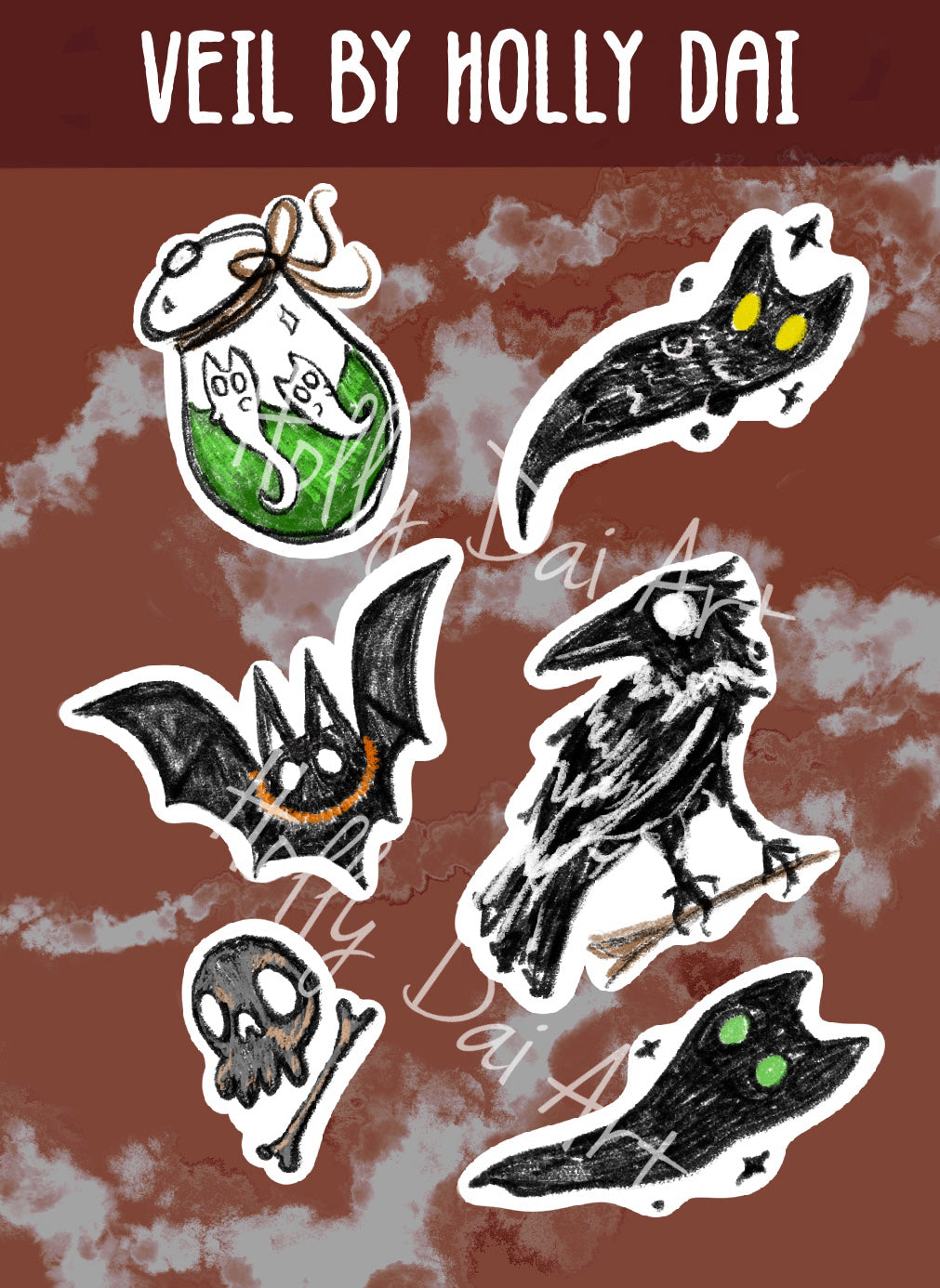 Veil Sticker Sheet