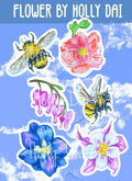 Flower Moon Sticker Sheet