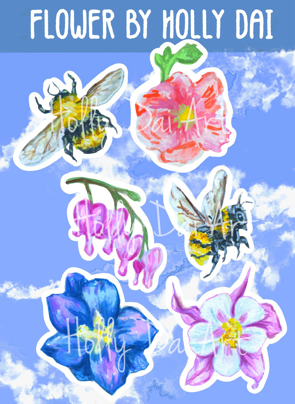 Flower Moon Sticker Sheet