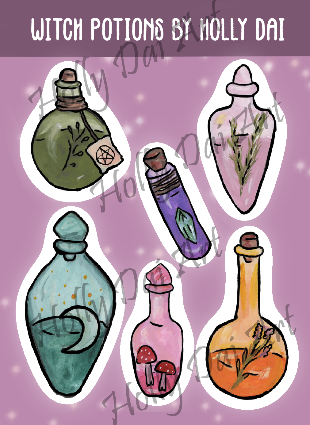 Witch Potion Sticker sheet